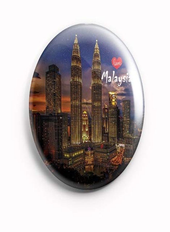 AVI 58mm Regular Size Metal Fridge Magnet Kuala Lumpur Malaysia Multicolour MR8002094 - Image 1